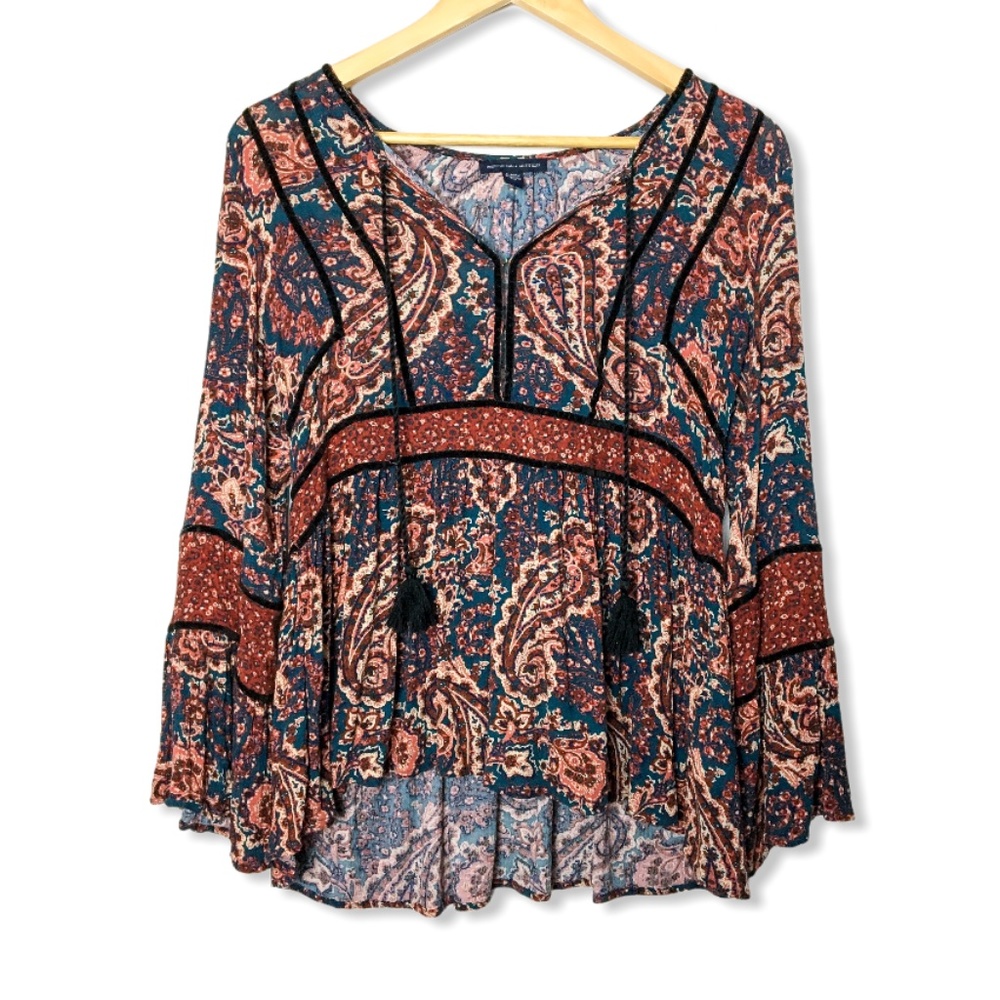 2/$35🌿 American Eagle Bohemian Blouse | Small